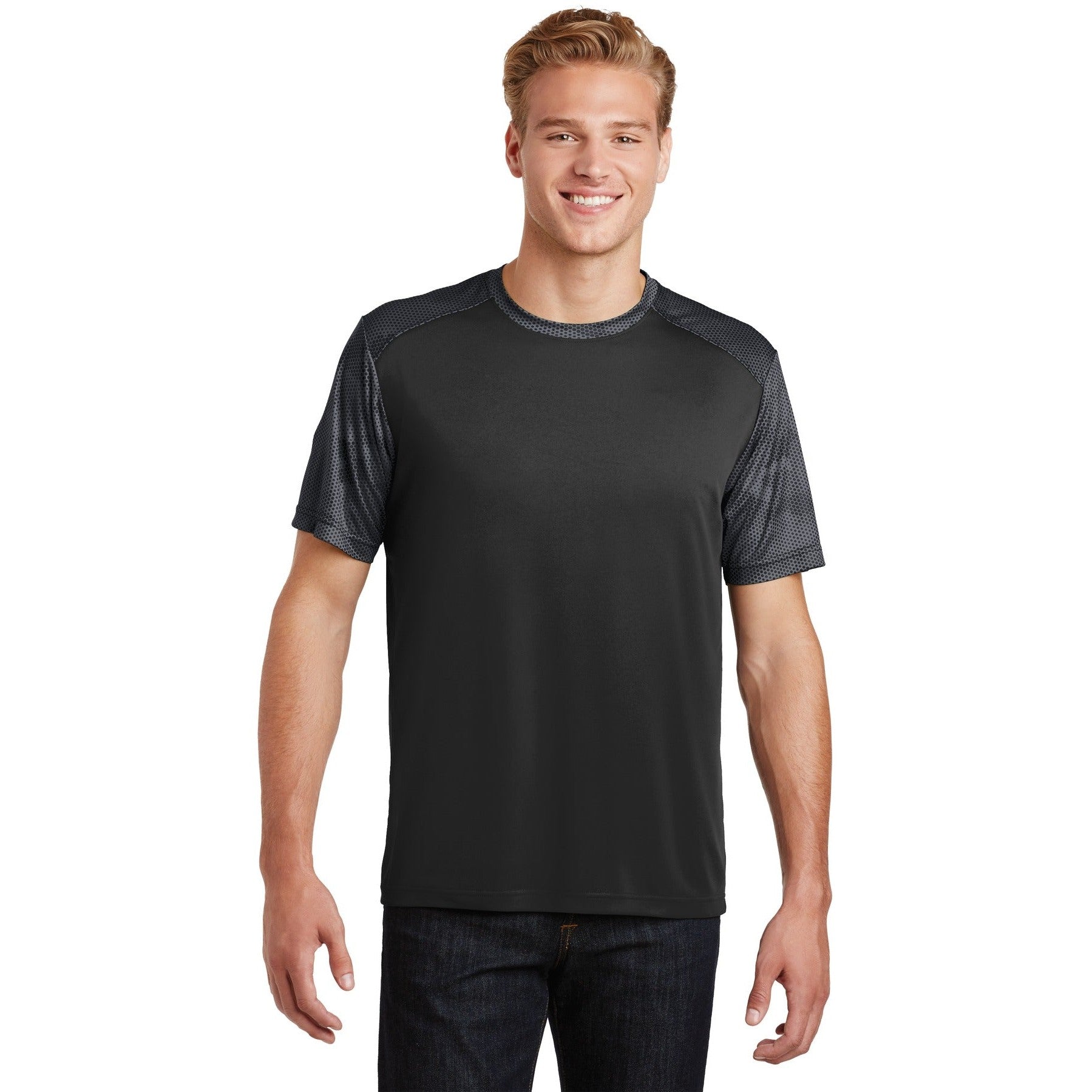 Sport-Tek-Sport-Tek® CamoHex Colorblock Tee. ST371-MedTech-2